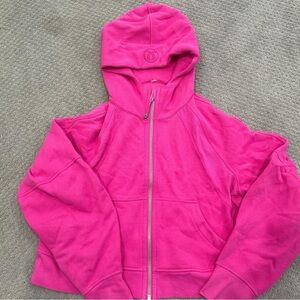 Lululemon Sonic Pink Full- Zip scuba Hoodie